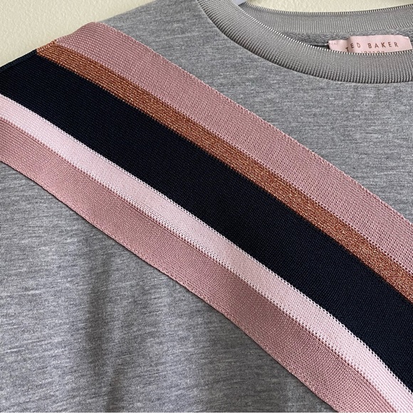 Ted Baker women’s London Heysin Striped Sweatshirt size‎ 2 - Picture 4 of 13